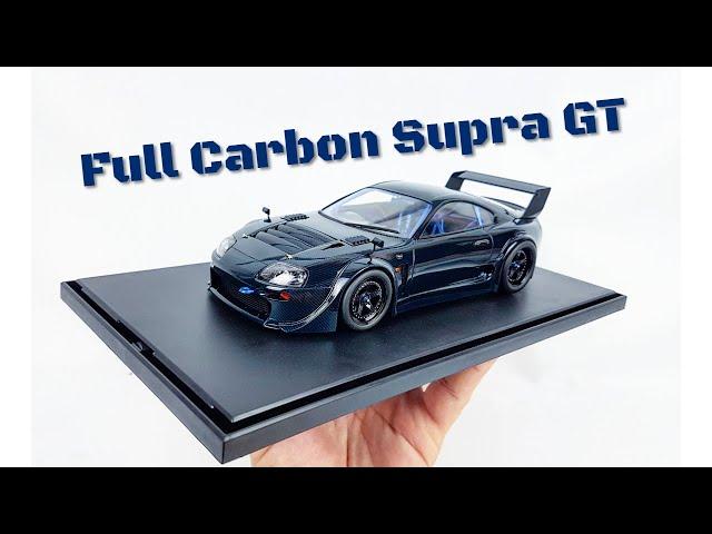 Building a Full Carbon Toyota Supra GT : 1/24 Tamiya plastic model car kit