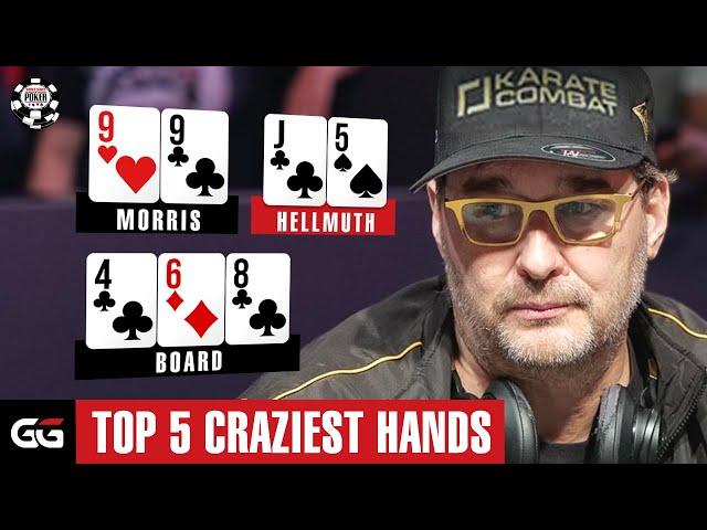 TOP 5 CRAZIEST Poker Hands in 2024 WSOP Day 1