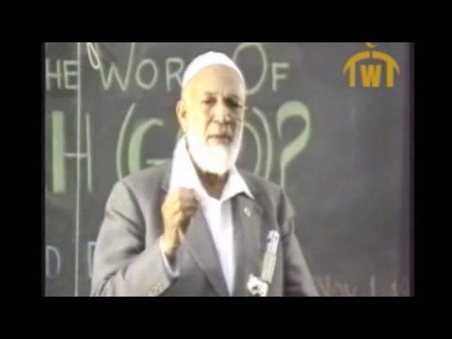 Bible vs torah, zabur, injeel EXPLAINED BY AHMED DEEDAT