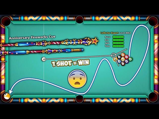 First SHOT = WIN = GOLDEN BREAK w ANNIVERSARY FIREWORKS CUE LEVEL MAX - GamingWithK 8 Ball Pool