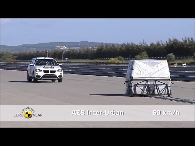 2015- 2016 BMW X1  - Autonomous Emergency Braking -AEB Test