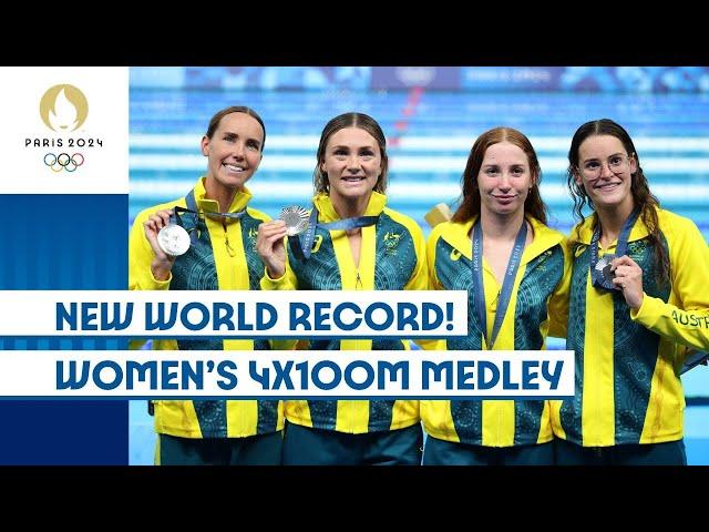 A NEW WORLD RECORD! | Women's 4x100m Medley Relay | #Paris2024