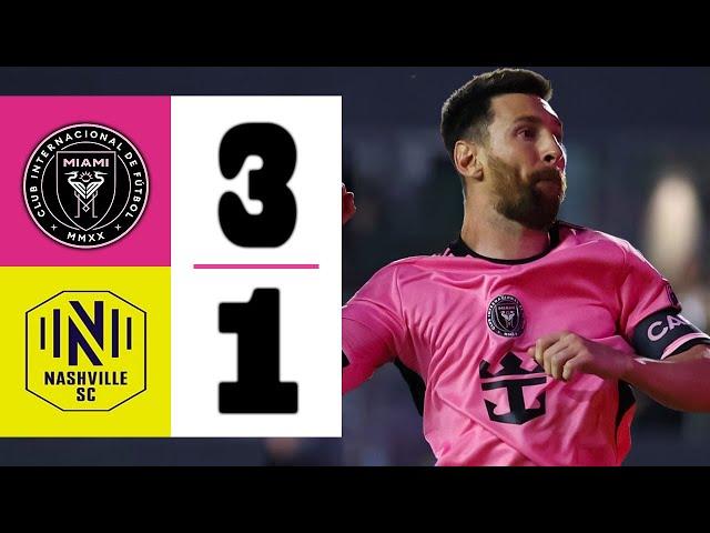 LIONEL MESSI SHOCKS USA WITH HIS MAGIC | Inter Miami vs Nashville 3-1 | Highlights & Goals 2024