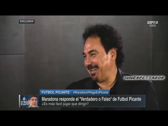 Diego Armando Maradona entrevistado por Hugo Sanchez y David Faitelson - Futbol Picante(2/2)