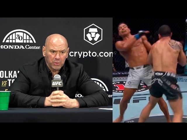 Dana White reacts to Robert Whittaker win over Paulo Costa at UFC 298