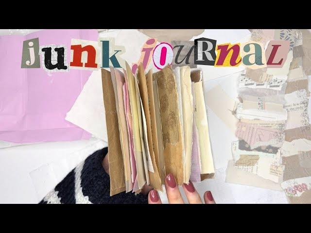 Make a junk journal with me! Patchwork pages, pockets & top tips  Junk Journal January 2025