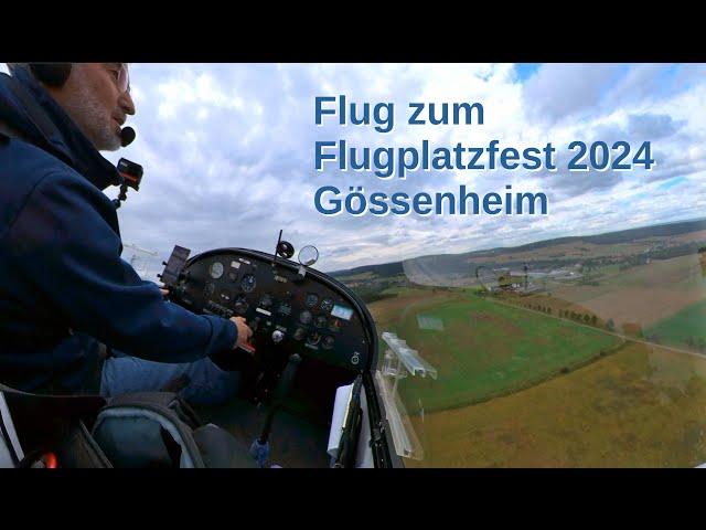 Flug zum Flugplatzfest 2024 Goessenheim