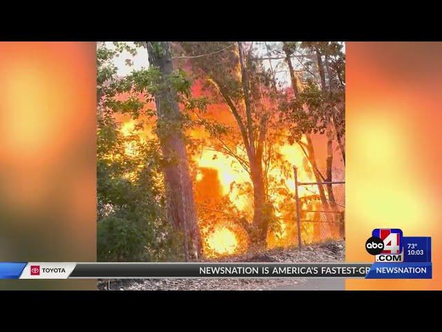 Fire in Provo caused by Cottonwood fluff