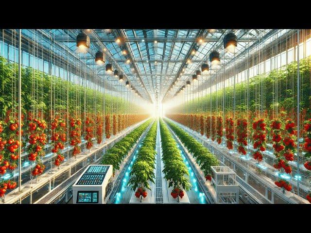 Smart agriculture 6: High Tech Tomato Farming in NETHERLANDS Beats Traditional Methods!