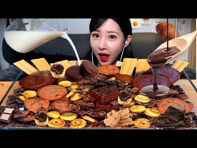 생로병사의 비밀이 싫어하는 달달한 초코과자탕 먹방 | Chocolate cookies mukbang | EATING SHOW | ASMR