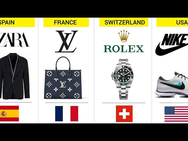 Popular Fashion Brands from Each Country