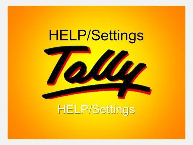 Tally Help