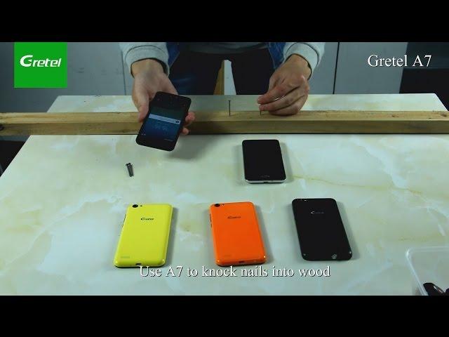 Newly Gretel A7 Smartphone with Gorilla Glass Screen, Tortured by 6 Extreme Test