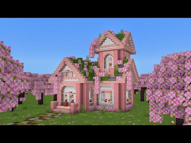 Minecraft: How to Build a Cherry Blossom Survival House