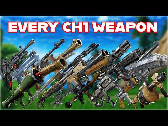 Ranking EVERY SINGLE WEAPON From CHAPTER 1 of FORTNITE From WORST To BEST