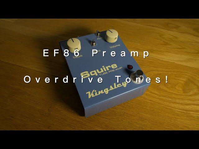 Kingsley Squire EF86 | Tube Preamp Overdriven Tones (Playthrough - No Talking)