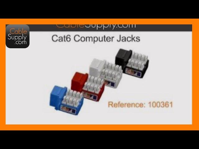 How to cable a Cat6 jack