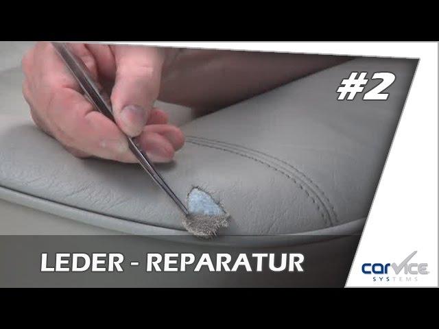 Leder und Vinylreparatur so geht`s !   Teil #2     Smart Repair Lederreparatur Riss, Dreiangel