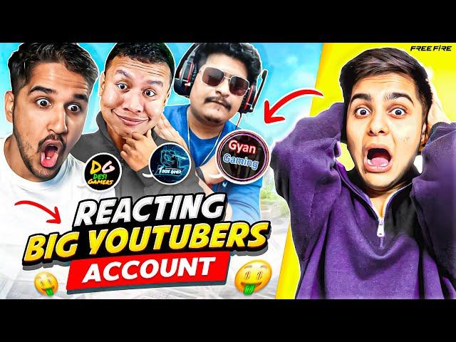 Reacting To YouTubers Free Fire Id & Rating 1 to 10  - Garena Free Fire