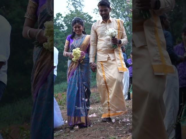 எங்கள் அழகிய திருமணம்|Forest la Reception | Marriage of Tamil Native Farmer #wedding