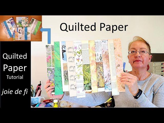 Easy QUILTED PAPER ⭐ NEW IDEA! Tutorial
