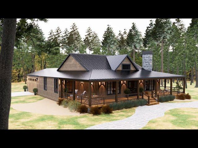 1400sqft (140m2) Cottage Farm House | 3 Bedrooms + 1 Garage