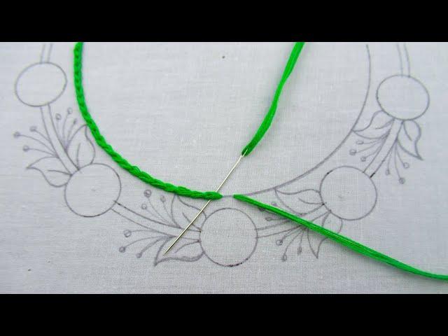 Wow! It's Just Amazing Idea! Hand Embroidery Super Creative Floral Neck Line Embroidery Design