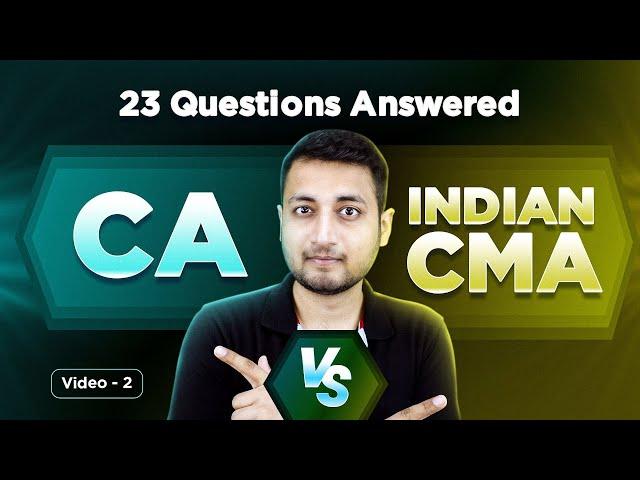 CA Vs Indian CMA | Which is Better ? | Indepth Guide | Commerce Career Comparison Course