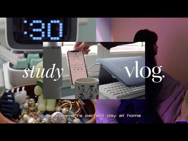 a homebody’s perfect study day | morning and night routine 