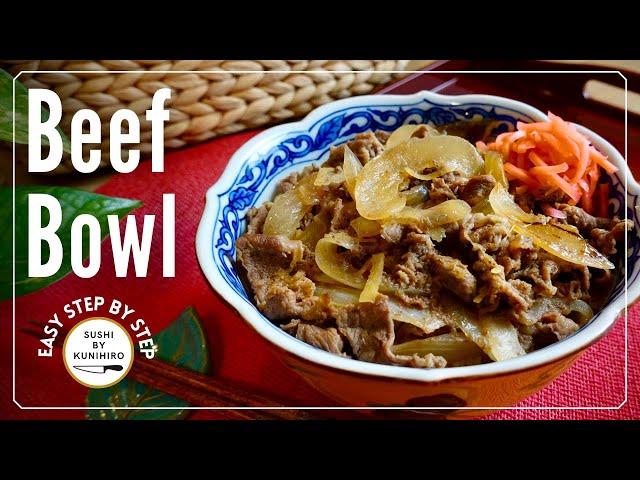 How to make delicious Gyudon ( Beef Bowl), step by step guide