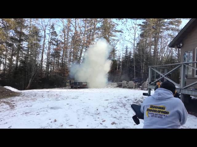 Mini fridge + tannerite