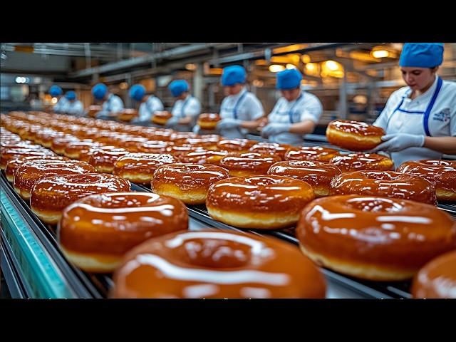 How Millions of Dunkin' Donuts Are Made in a Factory - Donughts Factory Process