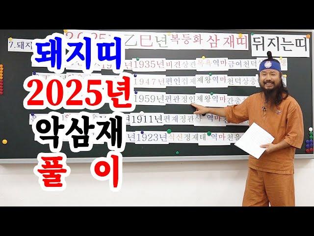 [유교약사생불사 1538강] 돼지띠 2025년 악삼재 풀이.