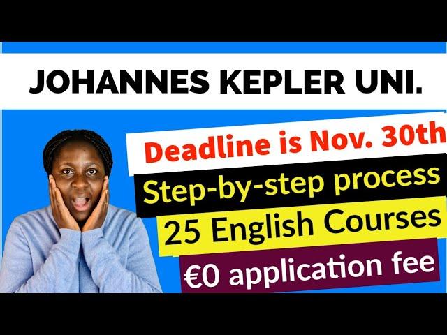 Free Application to Study in Austria | English-taught programs at Johannes Kepler University Linz