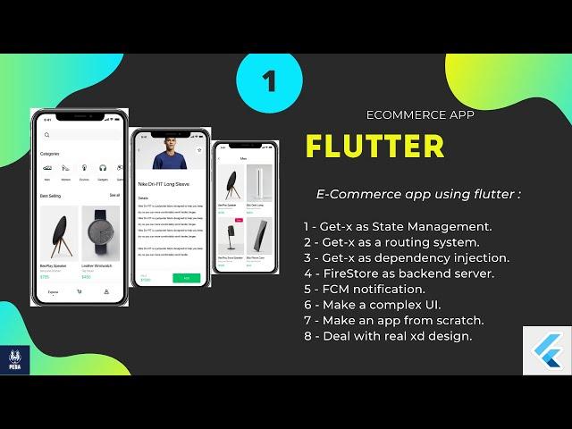 Flutter E-Commerce App Using Getx StateManagement, Firebase, and MVVM  | بالعربي