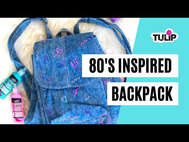 DIY 80s Print Backpack