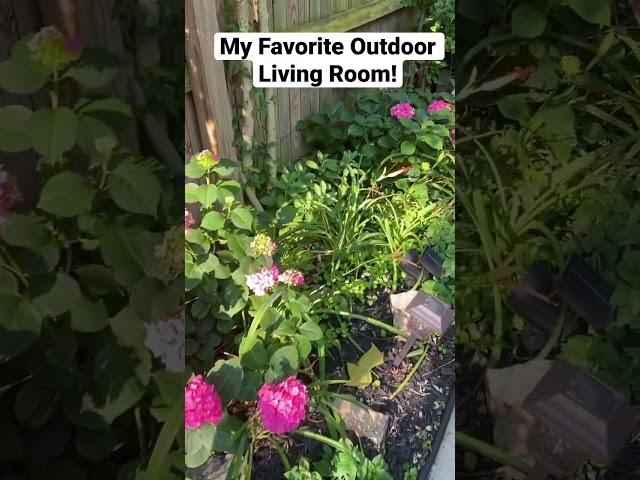 My Favorite Outdoor Living Room - Flowers & Fun Chill Zone Ideas