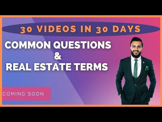 Toronto REAL ESTATE TERMS|  30 Videos 30 Days| Home buyer tips & tricks