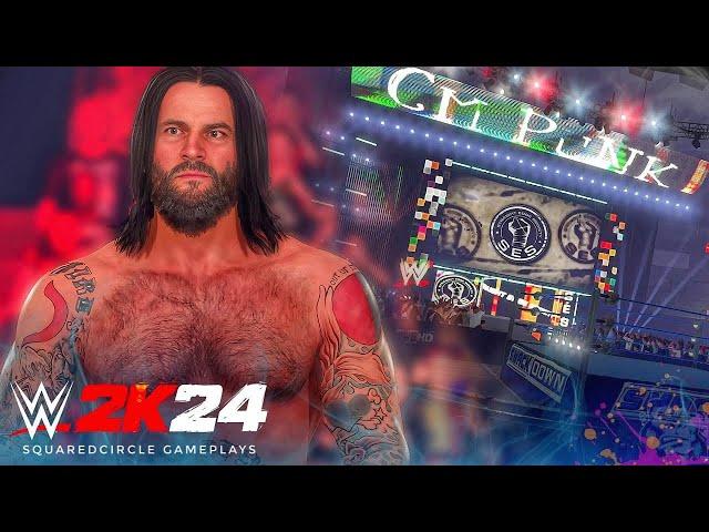 CM Punk Straight Edge Society MyFaction w/ Modded GFX Pack | New WWE 2K24 Mods