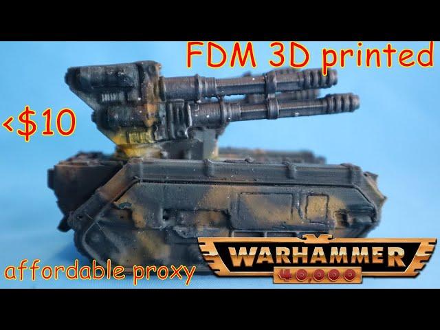 FDM 3D print Astra Militarum Hydra tank 40K