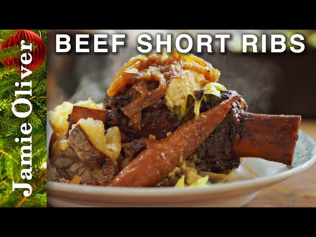 Easy Beef Short Ribs | Jamie Oliver | ONE