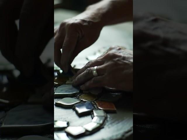Mosaic Magic ASMR: Satisfying Tile Art Creation