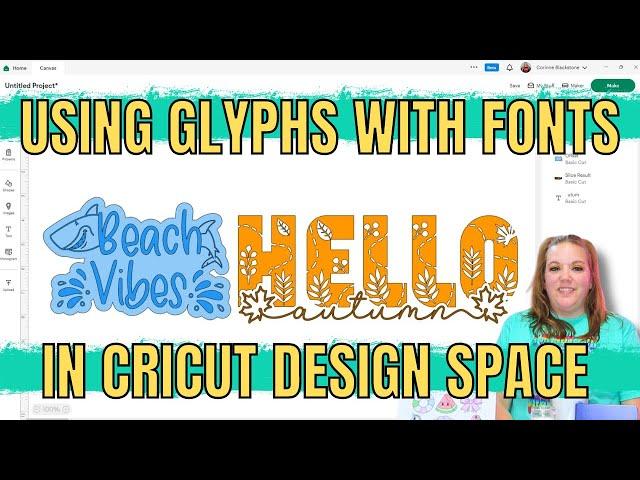 Adding glyphs and special characters to fonts in Cricut Design Space