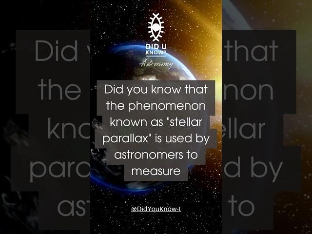 Stellar parallax  #facts #space #astronomy