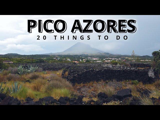 What to do in Pico island Azores Portugal 4K - TOP 20 attractions -