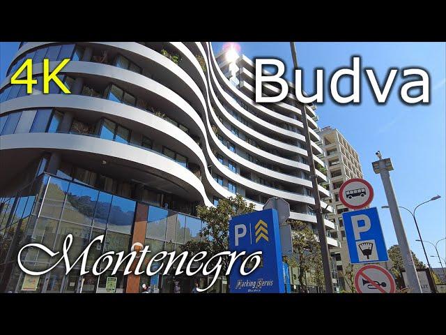 Budva / Montenegro,T+30C°  - virtual travel, walking tour- 4K