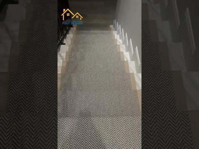 Fixit Design's AMAZING Stair Carpets Makeover! | #reels #shorts