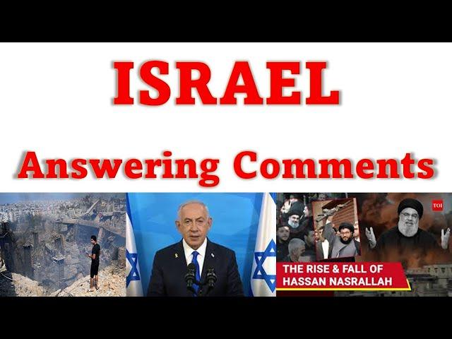 Is Israel Invincible? Answering the Comments and Questions