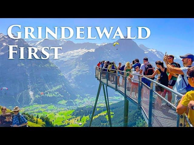 Grindelwald First, Switzerland 4K - The Most Amazing Beautiful Place Ever, Walking Tour, Travel Vlog