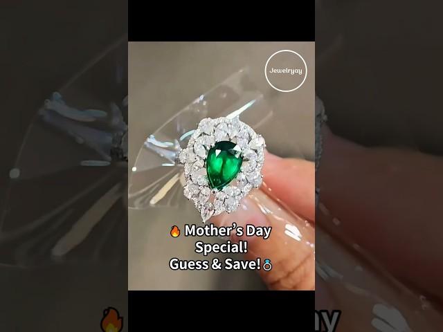 Mother’s Day Special!Jewelryay-New arrivals.18K Gold 1.47ct Panjshir Emerald Ring#investment#vintage